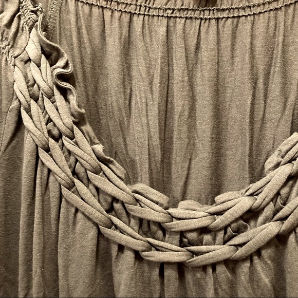 BANANA REPUBLIC modal/silk knotted neck detail shirt, size S - Picture 1 of 5